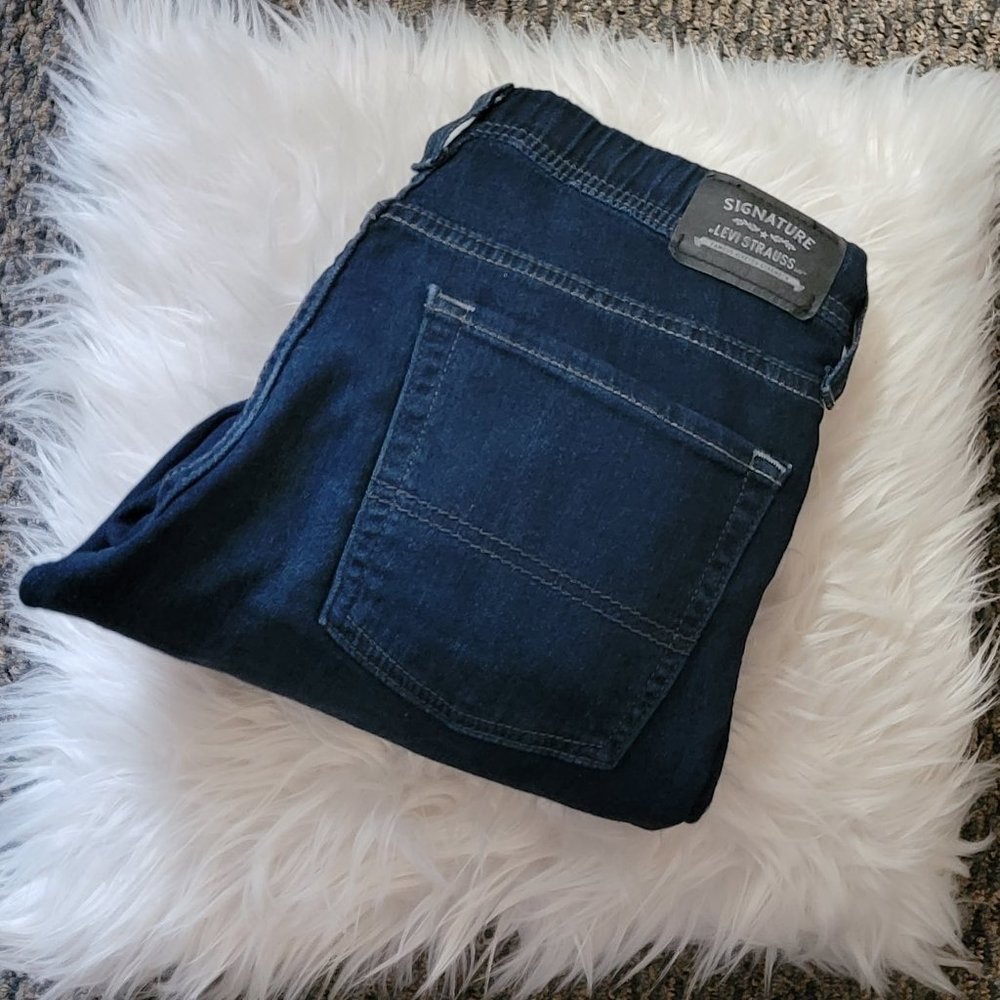 🎉🌟 HOST PICK 🎉🌟Regular Signature Blue Levi Drawstring Joggers Size 16